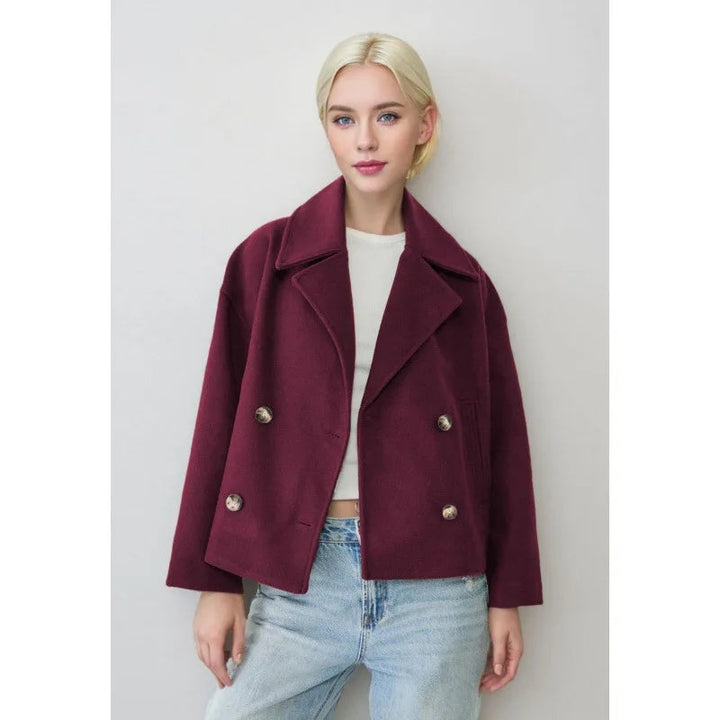 Liora – Manteau Court Croisé
