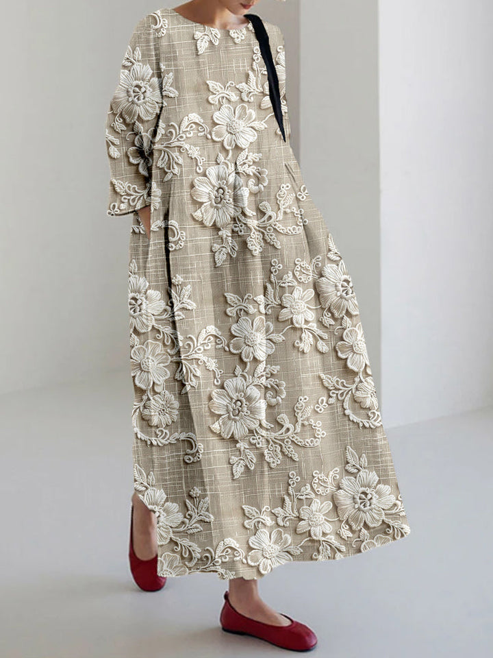 Avery – Robe Maxi Imprimée Élégante