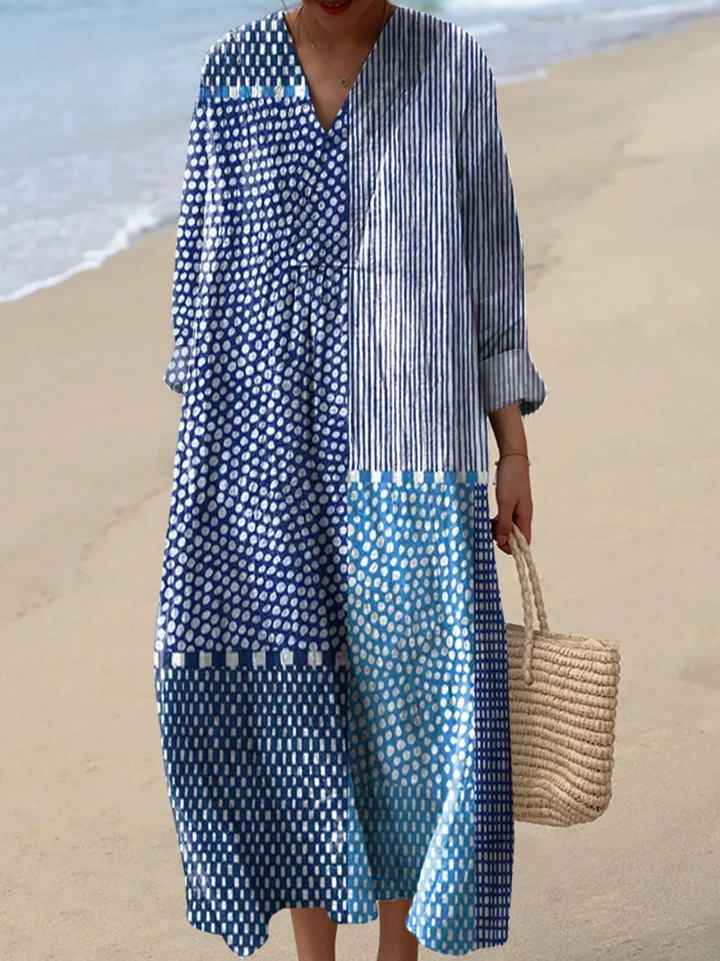 Robe Imprimé Pois & Rayures