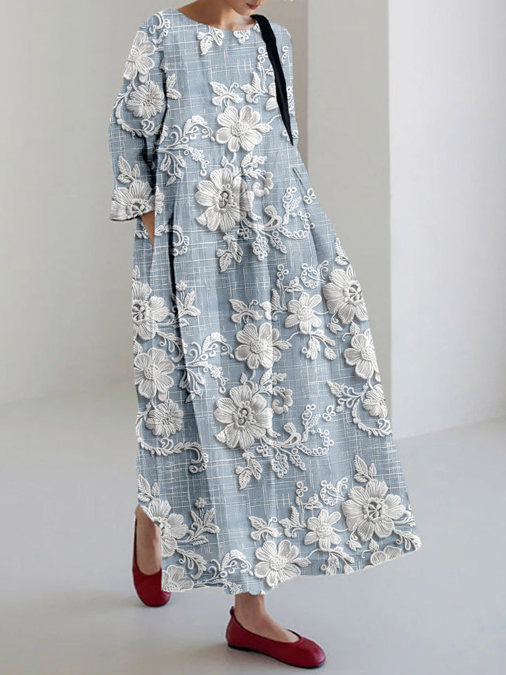 Avery – Robe Maxi Imprimée Élégante