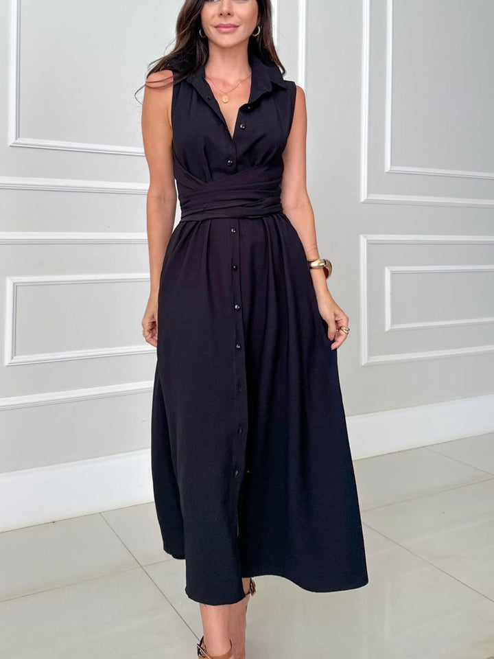 Romaine – Robe Midi Élégante Gainante