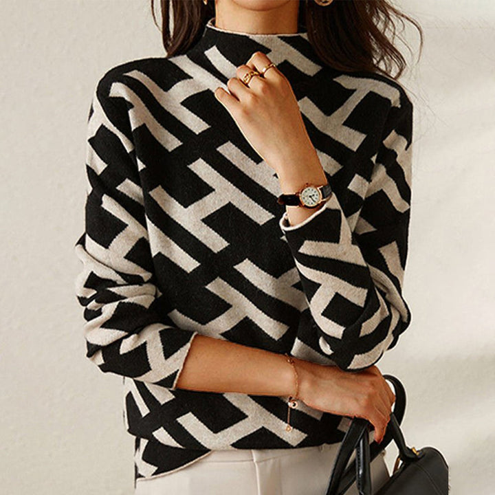 Jessy – Pull Col Roulé Élégant