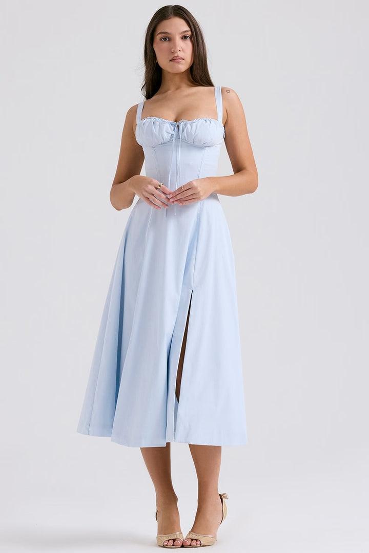 Aurora – Robe Midi Corset Lacée