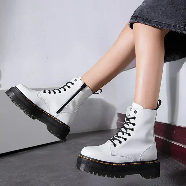 Allison – Bottines Combat Lacées