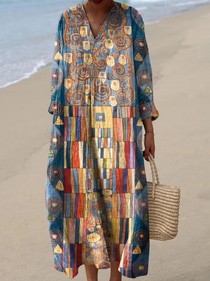 Robe Imprimé Géométrique