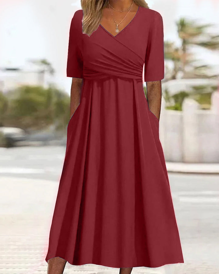 Katharin – Robe Midi Printemps Luxueuse