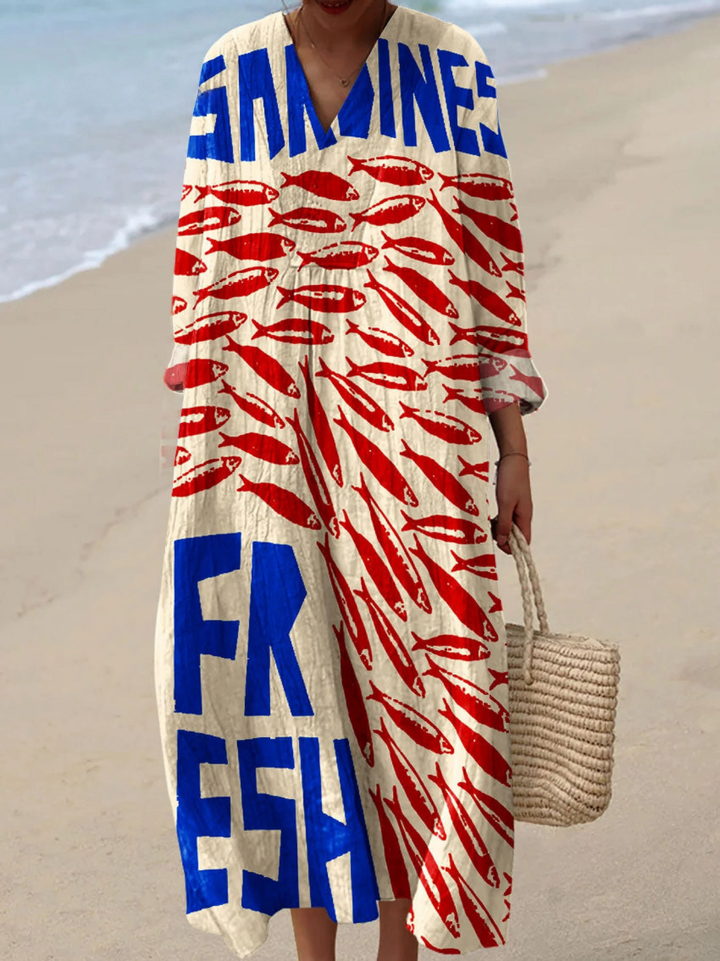 Robe Imprimé Sardines