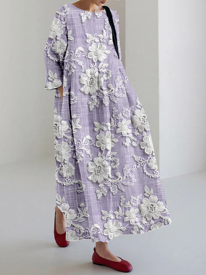 Avery – Robe Maxi Imprimée Élégante