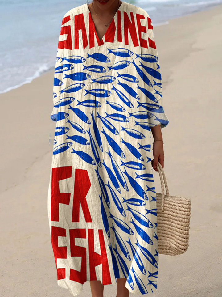 Robe Imprimé Sardines