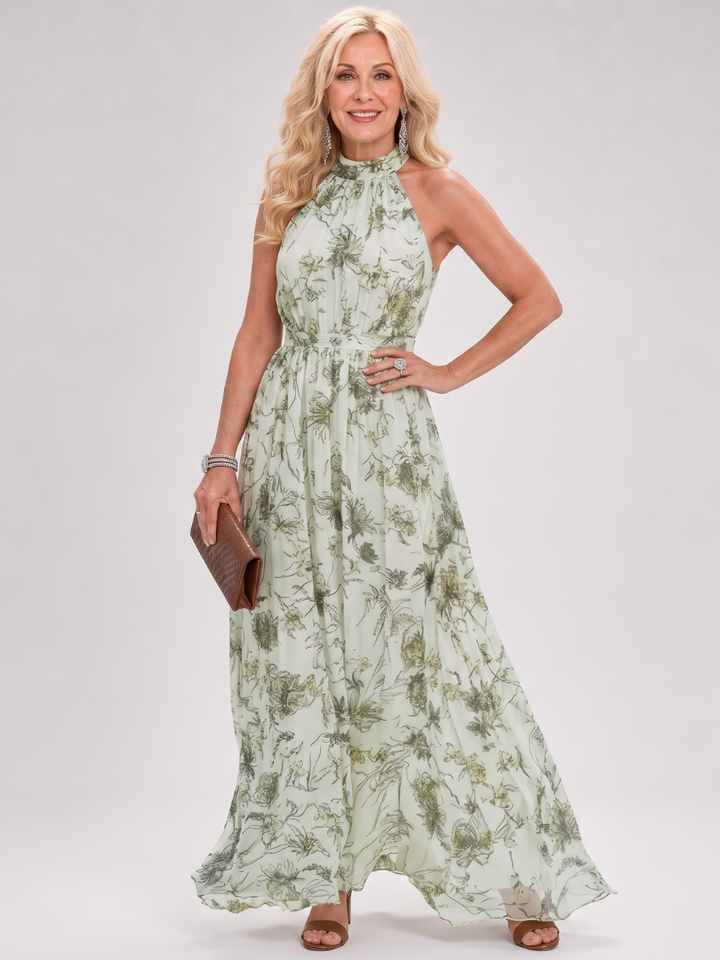 Guinevere – Robe Midi Jupe Florale Fluide