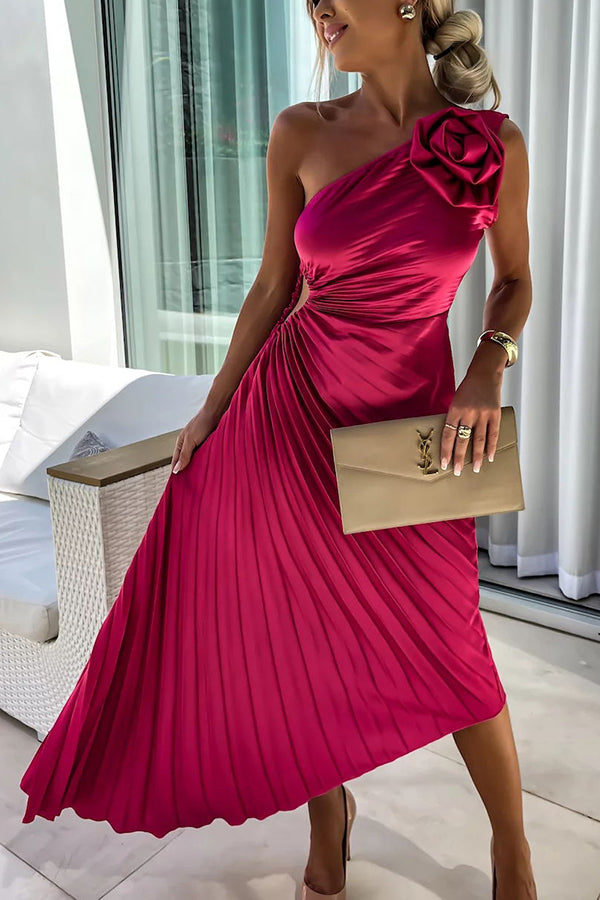 Lizbeth – Robe Maxi Épaule Fleurie