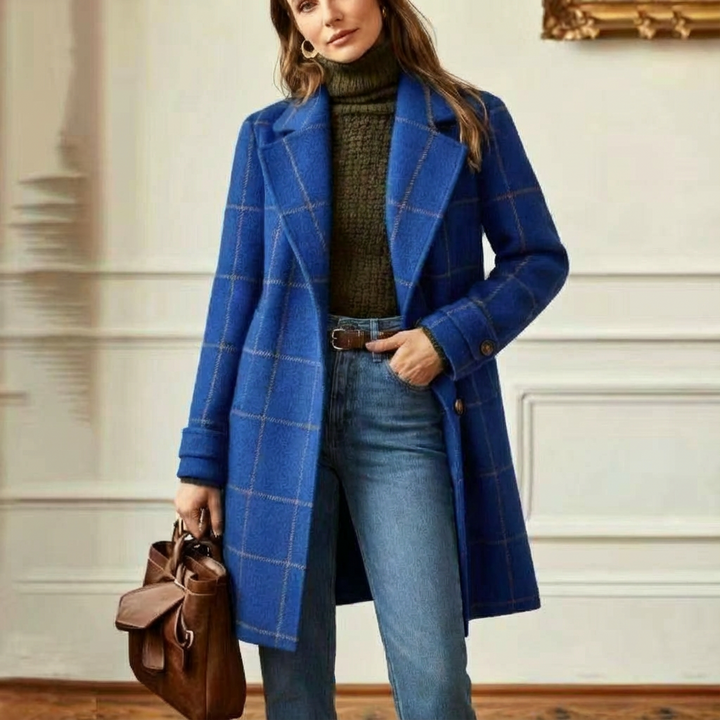 Oxford – Manteau Laine Carreaux