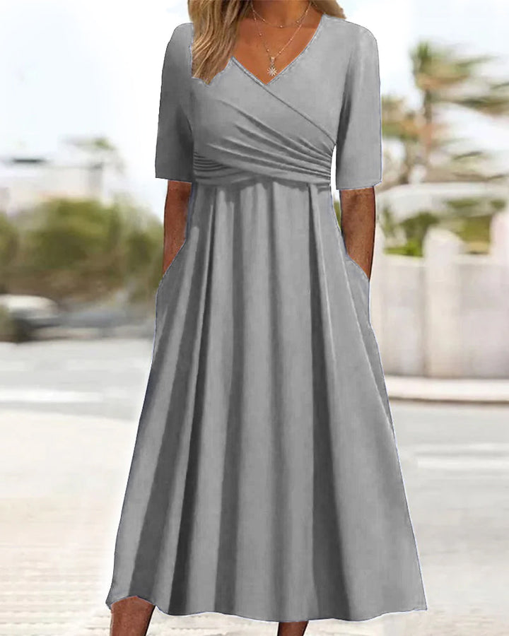 Katharin – Robe Midi Printemps Luxueuse