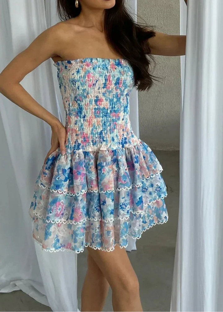 Kaylee – Robe Florale Bustier