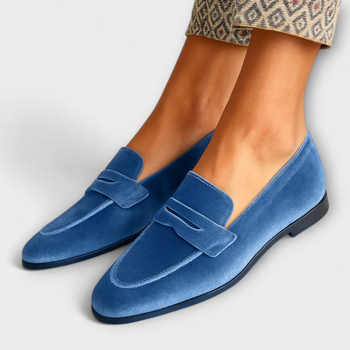 Monica – Mocassins Velours Luxe