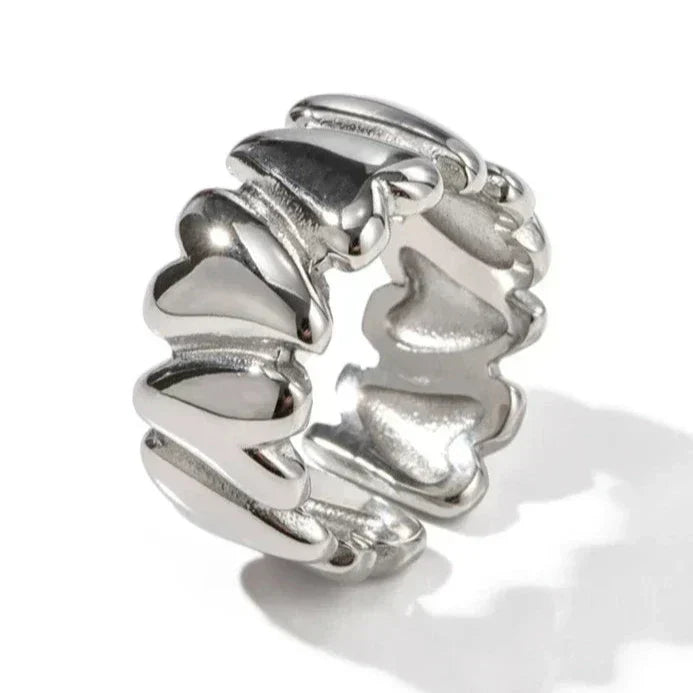 Ivette – Bague Cœur Enveloppante