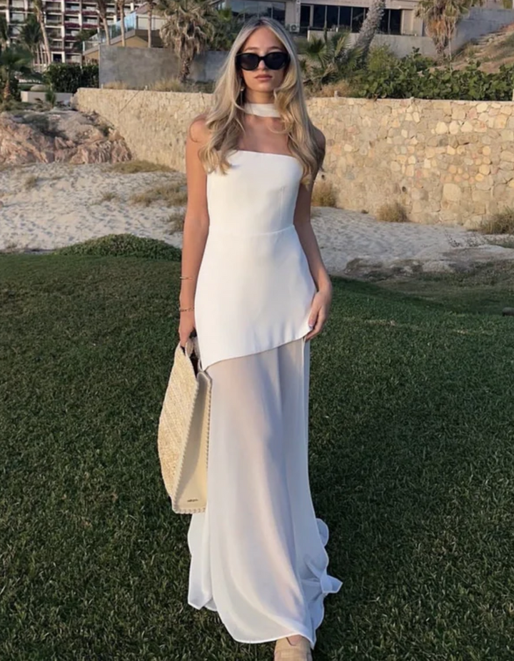 Aylin – Robe Maxi Chiffon Bustier