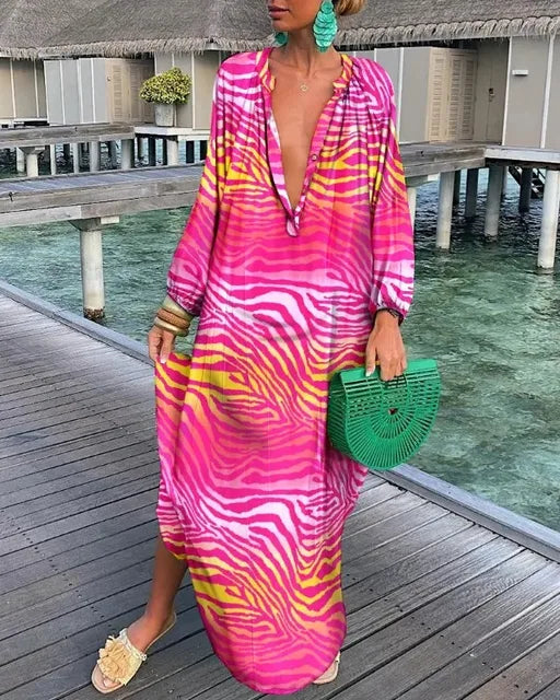 Bea – Robe Maxi Col V