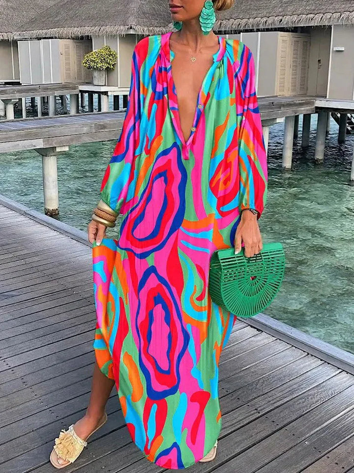 Bea – Robe Maxi Col V