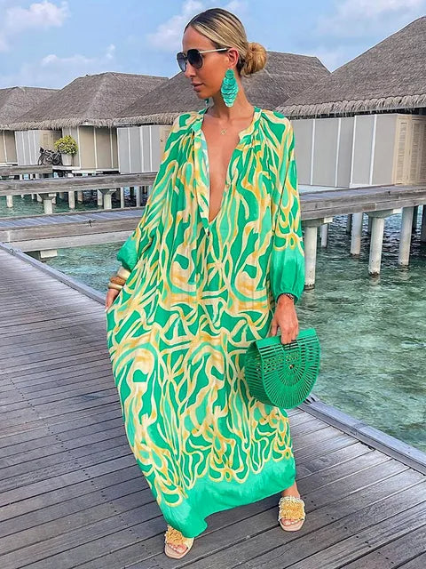 Bea – Robe Maxi Col V