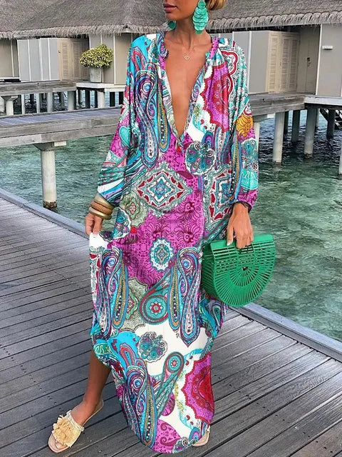 Bea – Robe Maxi Col V