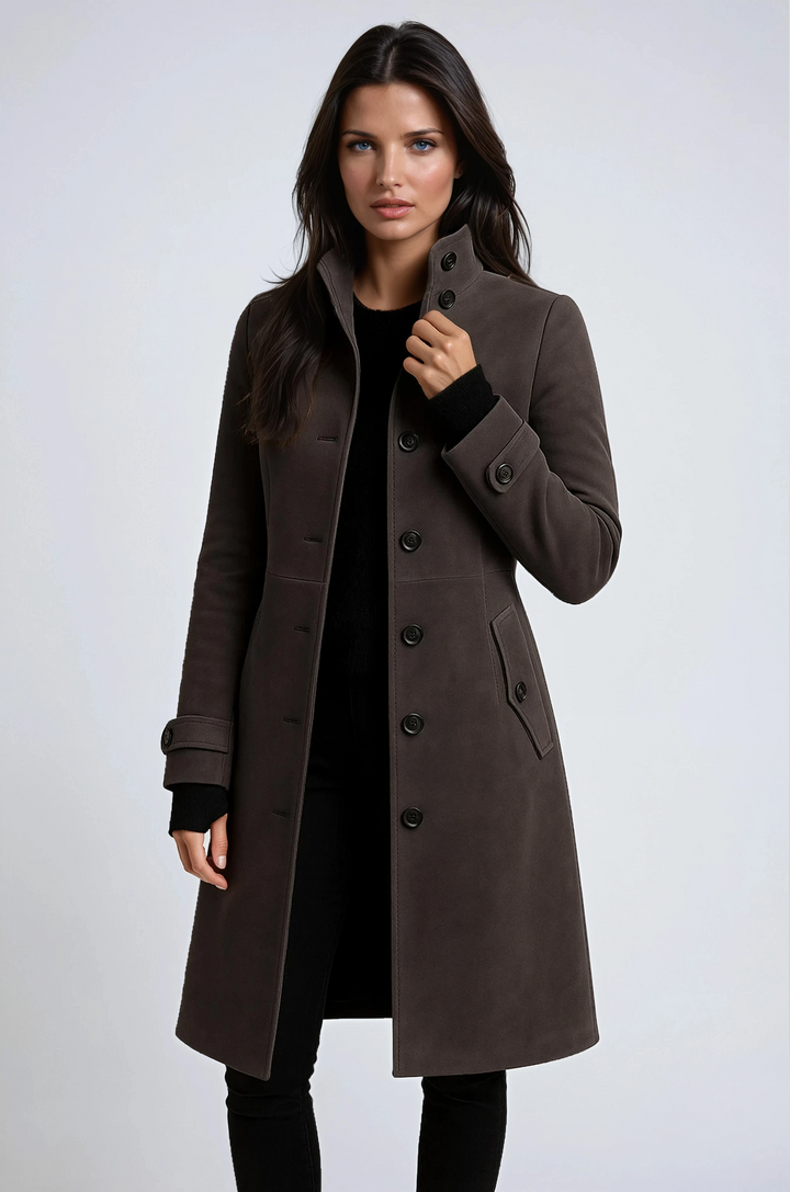Isolde – Trench Coat Col Montant