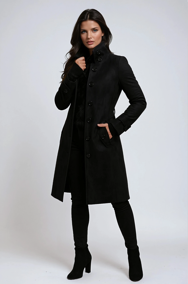 Isolde – Trench Coat Col Montant