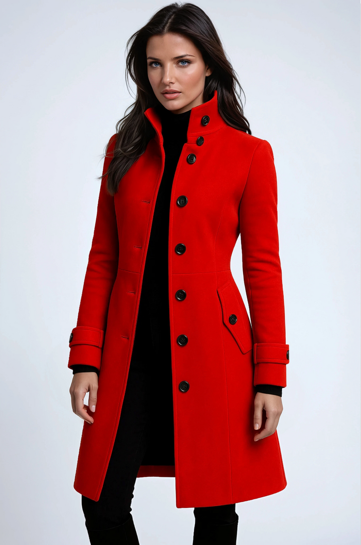 Isolde – Trench Coat Col Montant