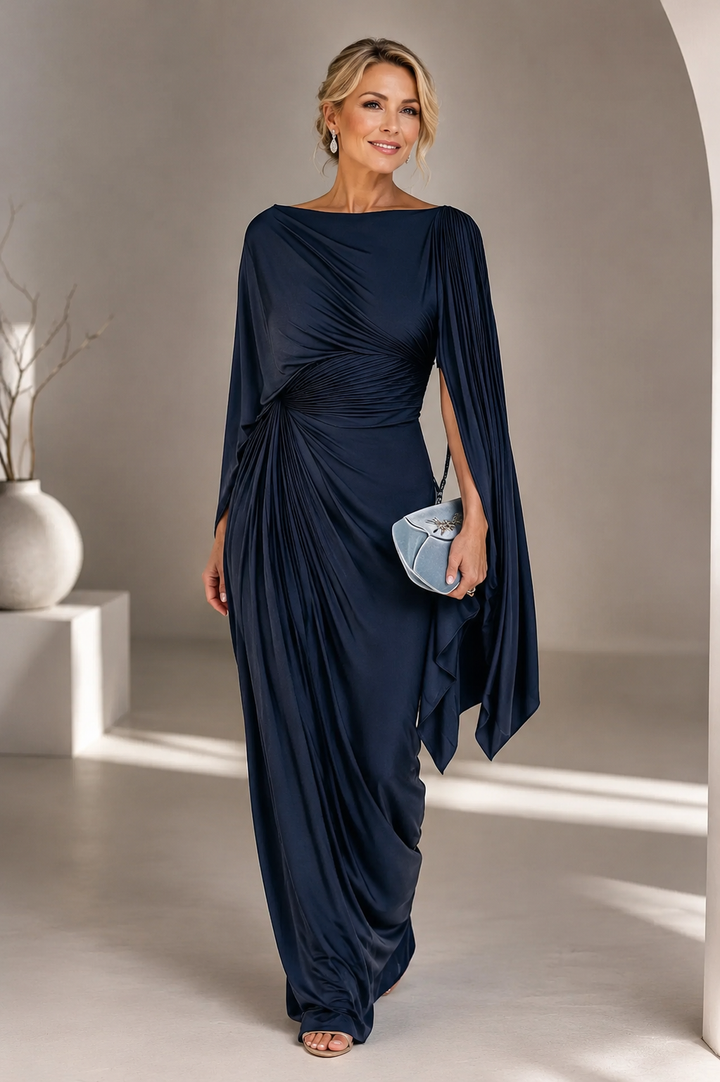 Lyssa – Robe Maxi Plissée Drapée