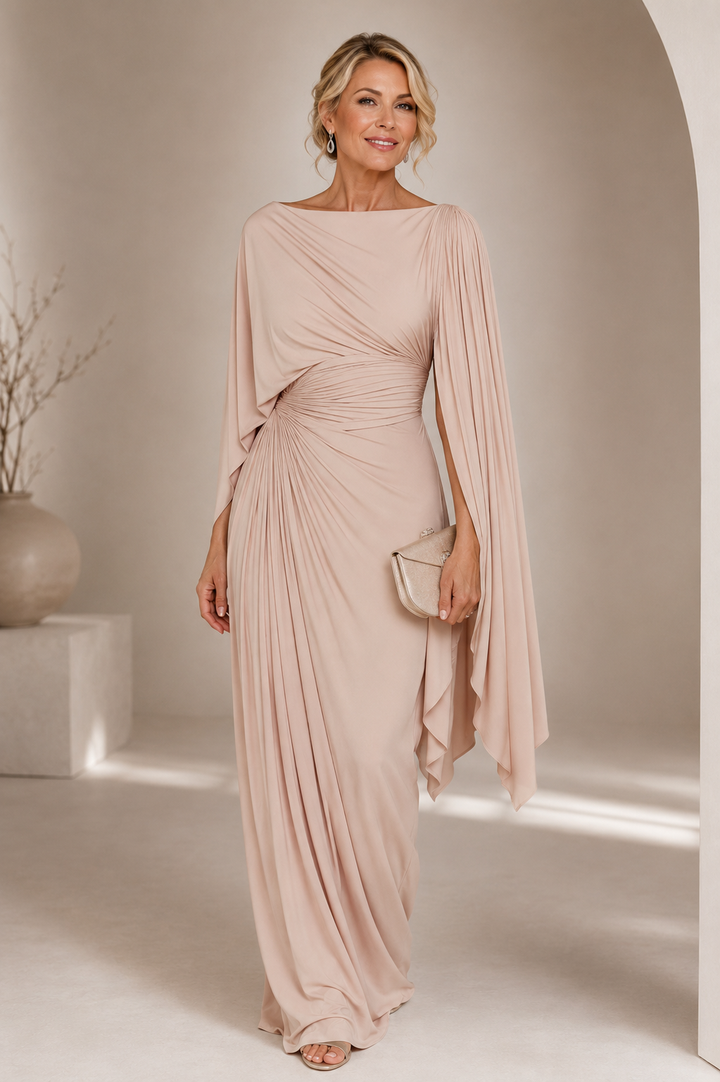 Lyssa – Robe Maxi Plissée Drapée