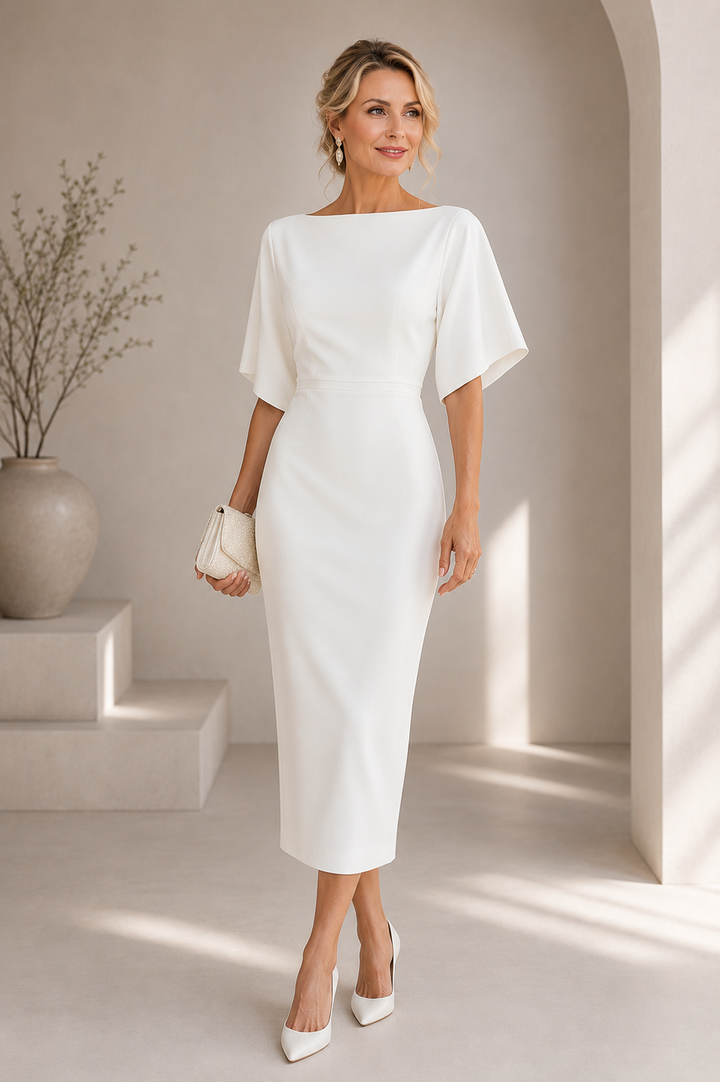 Roselle - Elegant Midi Dress