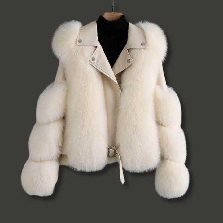 Bria – Veste Cuir & Fourrure