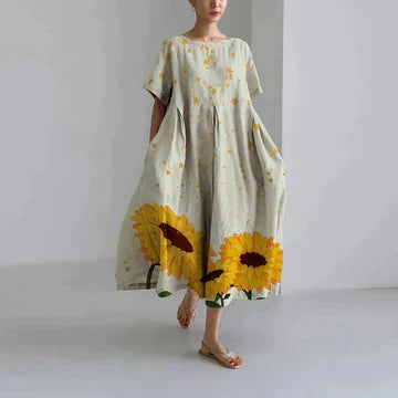 Calliope – Robe Florale Élégante