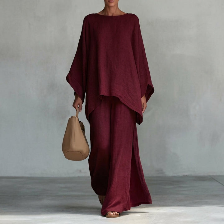 Cristina – Ensemble Manches Longues & Pantalon Large