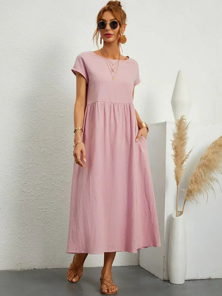 Gabrielle – Robe Midi Fluide Intemporelle
