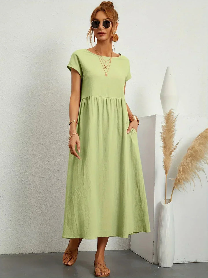 Gabrielle – Robe Midi Fluide Intemporelle