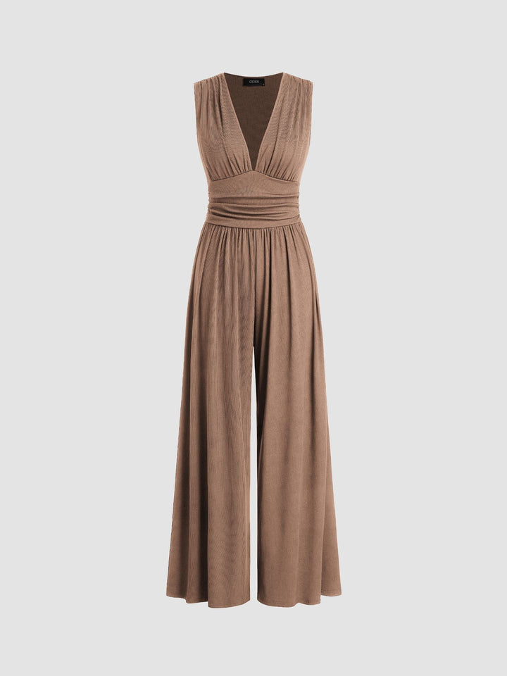 Charity – Chic Sleeveless Wide-Leg Charity – Combinaison Chic Sans Manches Jambes Larges
