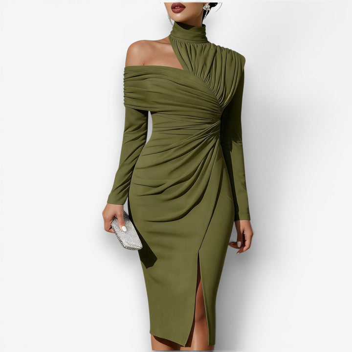 Queenie – Robe Midi Portefeuille