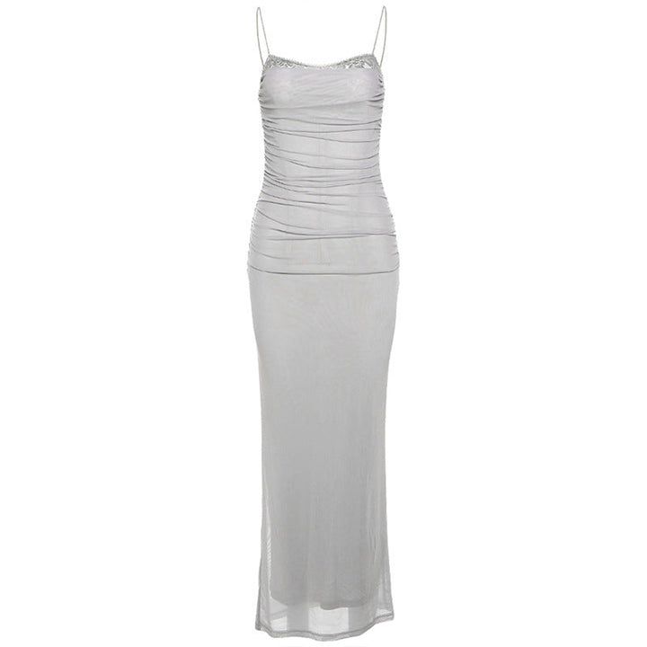 Aurelia – Robe Maxi Dentelle Mesh