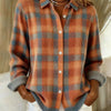 Orange Blue Plaid