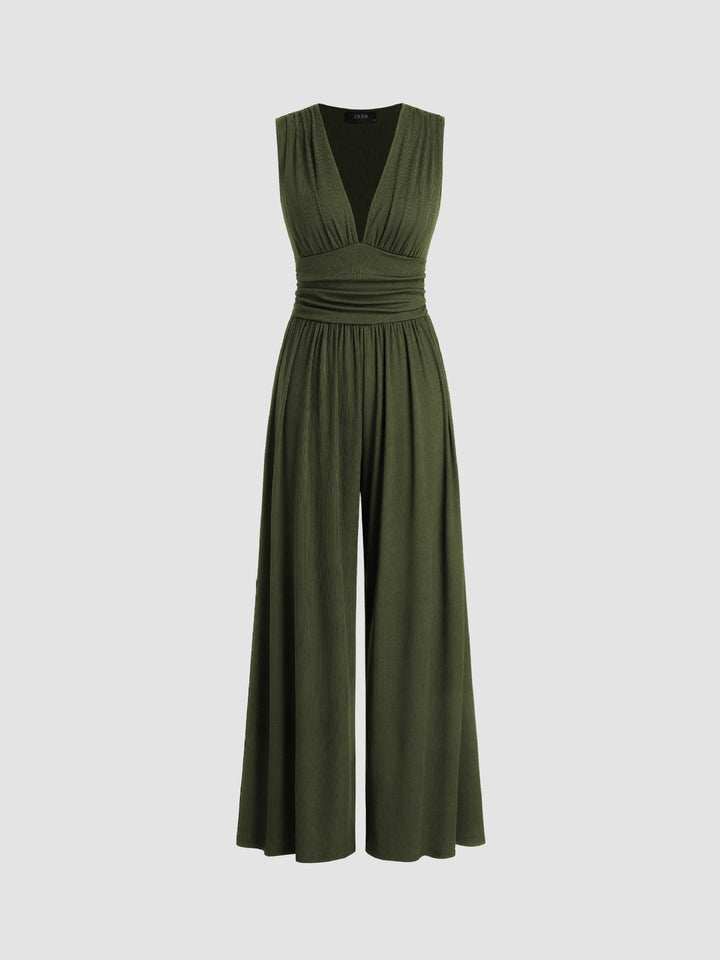 Charity – Chic Sleeveless Wide-Leg Charity – Combinaison Chic Sans Manches Jambes Larges