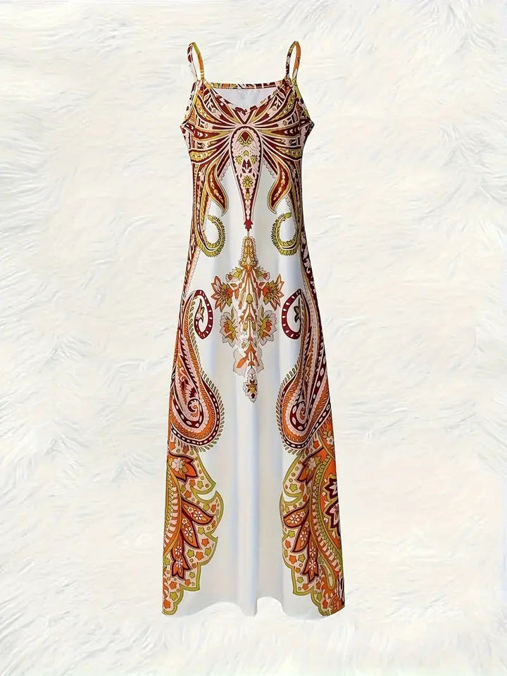 Chelsea – Robe Midi Boho Pois à Volants