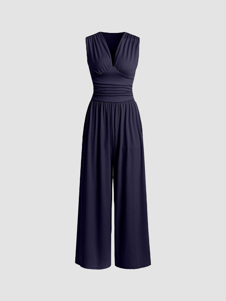 Charity – Chic Sleeveless Wide-Leg Charity – Combinaison Chic Sans Manches Jambes Larges