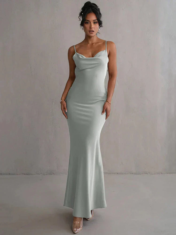 Cassiane – Robe Satin Florale
