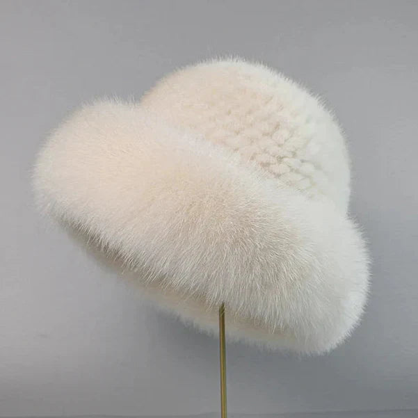 Jasmin – Chapeau Élégant Fourrure Vison
