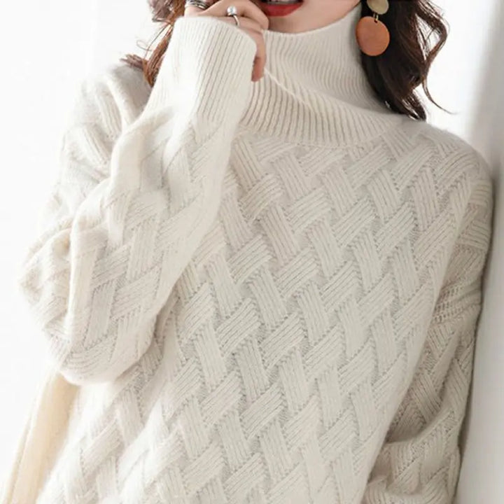 Cherry – Pull Col Roulé Automne