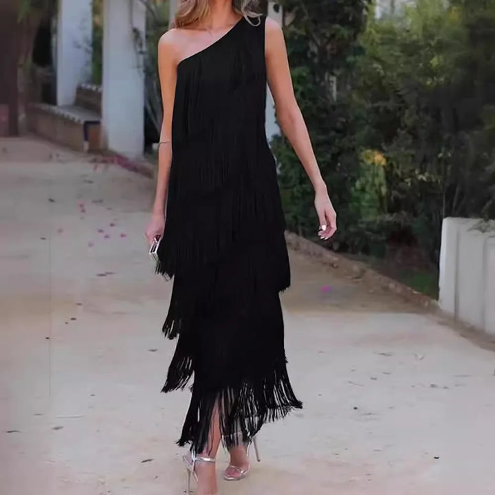 Paulina – Robe Maxi à Franges