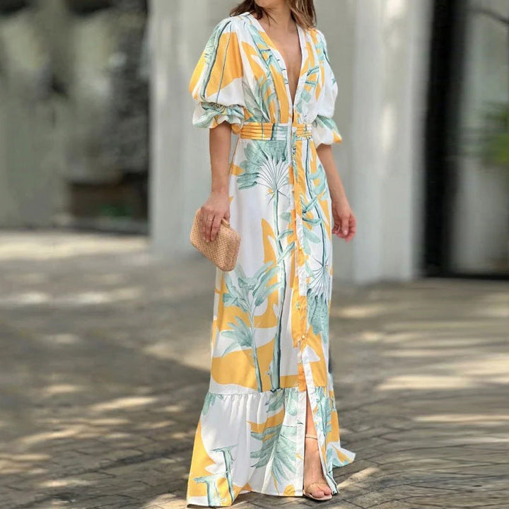 Serene – Robe Maxi Col V