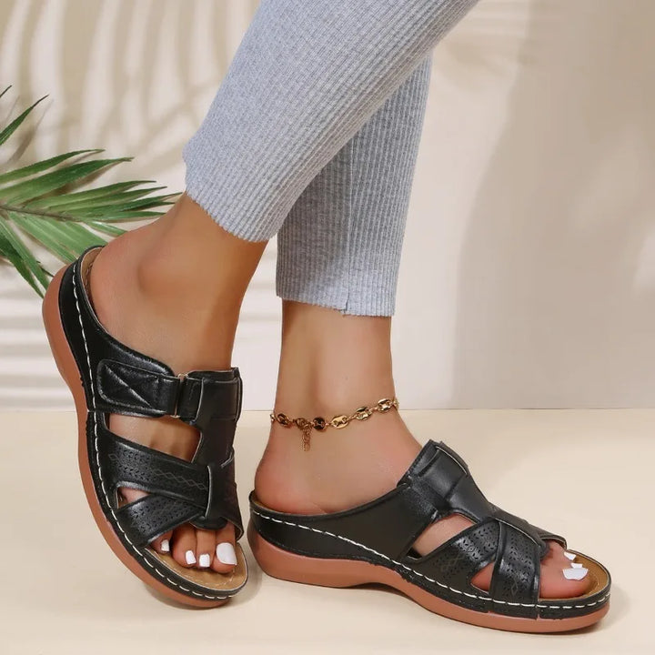 Gaia™ – Sandales Compensées Orthopédiques Vintage