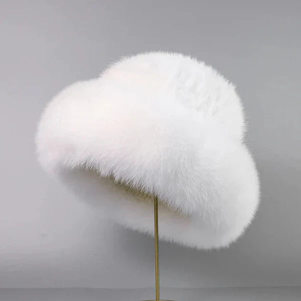 Jasmin – Chapeau Élégant Fourrure Vison
